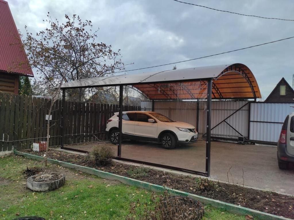 Прозрачные шторы ПВХ для навеса под автомобиль в Мирном